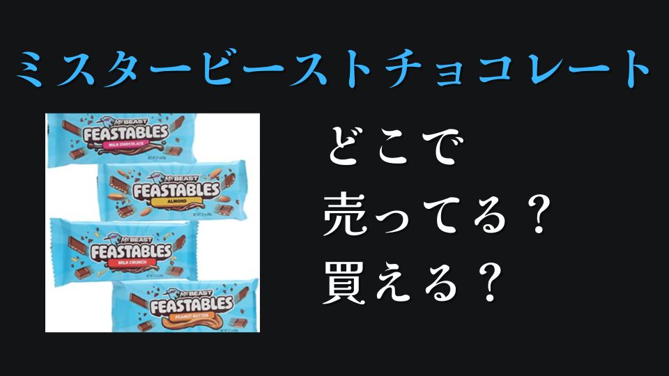 ミスタービーストチョコれーどどこに売ってるどこで買えるカルデイイオンコストコスーパーオンライン通販